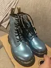 dr marten vegan 1460 metallic ankle boots size uk 4 eu 37