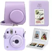 Lilac Purple Cover For Fujifilm Instax Mini 12 Camera Case Bag/ Mini Photo Album
