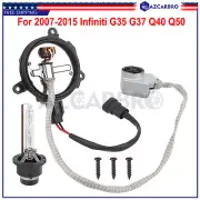 For 2007-15 Infiniti G35 G37 Q40 Q50 New Xenon Ballast Igniter HID D2S Bulb Kit