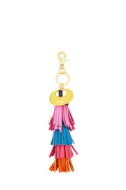 LAYERED LEATHER TASSEL KEY RING RIO RIOT