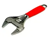Snap On Tools NEW ADHWS6 Red 6'' Slim Adjustable Wrench Smooth Jaw