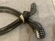 (TW0)2-24” IN.BICYCLE HEAVY DUTY CABLE LOCKS 4-DIGIT RESETTABLE COMBINATION CODE