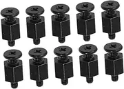 Angoily Computer Supply Screws 10pcs M.2 Ssd Mounting Kit Hexagon Head Black for Ssd Hard Disk Mounting Pc Hardware
