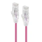 Alogic 0.50M Pink Ultra Slim Cat6 Network Cable - Series Alp