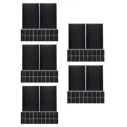 5 Pack Chalkboard Label Stickers Water Bottle Labels Black for Wall