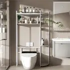 5 Shelf Over Toilet Tower Rack Bathroom Washing Machine Stand Storage Organizer