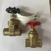 Set Of 2 - 3/4” Brass LDR GATE VALVES