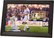 veratwo Signed Jude Bellingham Soccer Poster Framed Photo Gift 8x6 Inches,with 1x 35mm Film Display,Cool Memorabilia Gifts for Real Madrid Fans