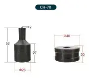 1set 11.5mm Punching machine die Hydraulic punch die CH-70 up and down mold
