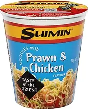 Suimin Cup Noodle, Prawn and Chicken, 70g