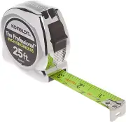25-Feet High-Visibility Professional Tape Measure Bother Inch Engineer Scale