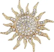 [liveliwithmin] Dainty Sun Brooch Pin Sunshine Sun Lapel Pin Sunflower Collar Pin for Women Men Dress Suit Coat Decors Fashion Jacket T-shirt Sweater Accessories