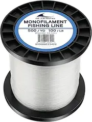BLUEWING Monofilament Fishing Line 500/100/50YD Clear Invisible Thin Diameter Fishing String Mono Fishing Line,15-400lbs