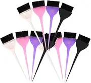 minkissy Hair Tint Brush Set of 12 Diy Hair Dyeing Tools Barber Tool Soft Bristles for Salon or Home Use Random Color