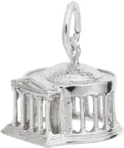 Sterling Silver Jefferson Memorial Charm by Rembrandt