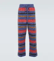 [The Elder Statesman] The Elder Statesman Jasper striped cashmere-blend pants UK 28 multicoloured