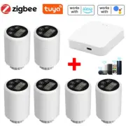 Termostato Inteligente Válvula Radiador Actuador Programable Temper Tuya Zigbee