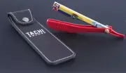 BARBER CUT THROAT STRAIGHT SHAVING RAZOR Pablo Escobar Narcos Columbian Flag