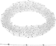 FONDOTIN 1 Roll DIY Necklace Chain Silver Jewelry Chain for Making Necklaces Bracelets Craft Supplies for Women for Everyday Special Events