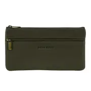 Pierre Cardin Ladies Womens Genuine Soft Leather Wallet Case Purse - Grape Leaf