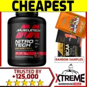 MUSCLETECH NITROTECH 100% WHEY GOLD 5LB CHOC PEANUT BUTTER// POWDER WPI ISOLATE@