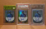 2013 Bowman Chrome Arismendy Alcantara Gold Refractor Auto Rookie Bgs 9.5 Lot