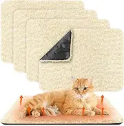 Photect 4 Self-Heating Cat Blankets, Self-Heating Blankets for Pets, Warm, Self-Warming, Washable, Pet, Dogs, Cats, Heat Blanket, Removable, Non-Slip Heat Mat (Beige, 40 x 50 cm)