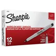 Sharpie Permanent Marker Ultra Fine Point 0.3mm Black Box 12
