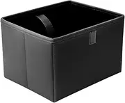 MagiDeal Folding Seatback Car Trash Can with Hanging Straps Portable Wear Resistant Multifunctional Auto Storage Box Garbage Container, Black