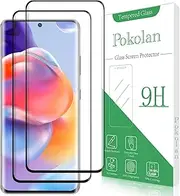 2 Pack Pokolan Screen Protector for Samsung Galaxy S21 Ultra 5G Tempered Glass, HD Transparent, 3D Curved Full Coverage, 9H Hardness, Anti Scratch, Touch Sensitive