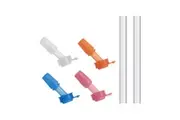 CamelBak Eddy+ PLUS Kids Bottle Replacement Bite Valves - Multi-Coloured (4 Pack) and 2 x Straws