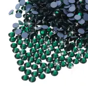 2880 Pcs Hotfix Rhinestones Flatback Crystal Glass Gems SS8 2.5mm,Dark Green