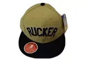 Stall & Dean Mens Rucker Basketball Camel & Black Fitted Hat Cap NWT 7