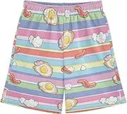 [WOIWB] Boys' Shorts with Pockets-Egg Cloud Meat, Kid's Athletic Shorts for Sport Home 7-8T