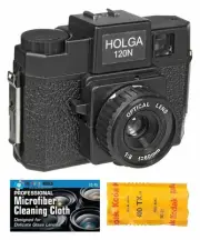 Holga 120N Medium Format Film Camera (Black) with Kodak TX120 Film Bundle