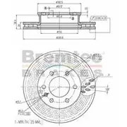 Bremtec Euro-Line GeoZinc Coated Brake Rotor - BDR17710EL