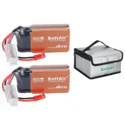 [EU/USA Direct]ISDT BattAir 2nd Gen 7.4V 900mAh 30C 2S Smart LiPo Battery Wireless APP Control JST Plug for Axial 1/24 S