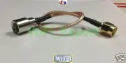 RG316 LOW LOSS COAX RF CABLE FME MALE TO SMA or RP-SMA M/F STRAIGHT ANGLE