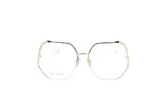 Bulgari Geometric Frame Glasses One size White