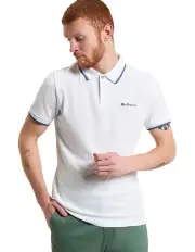 [Ben Sherman] Signature Pique Polo in White
