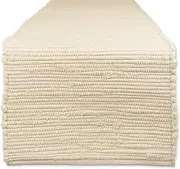 DII Cotton Everyday Machine Washable Chindi Rag Table Runner, 14 X 72, Natural