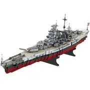 Fucellveca Classic Bismarck Battleship Building Blocks Set, Historical Collec...