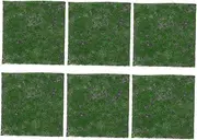 GALPADA 6pcs Fake Moss: 15x15cm Artificial Moss for Potted Plants - Realistic Grass Turf for DIY Crafts Miniature Terrarium Decoration