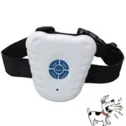 Ultrasonic Dog Pet No Anti Bark Stop Barking Control Collar Training White