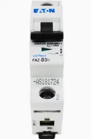 1pcs EATON Miniature Circuit Breaker MCB FAZ-D3/1