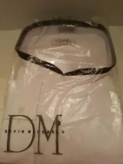 NEW DM DEVIN MICHAELS PLEATED BLACK STRIPE COLLAR TUXEDO SHIRT SIZE 6XL - 34/35