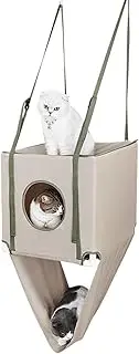 TQEBWUS Door Suspending Cat Shelf | Climber Cat Wall Hammock,Double Layer Adjustable Breathable Pet Furniture for Lounging Climbing Pet Playing Home Sleeping Kitten