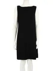 Ralph Lauren Black Label Black Cape Detail Shift Dress