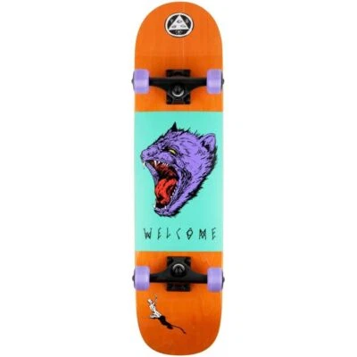 Welcome Tasmanian Angel Orange 7.75 Complete Skateboard