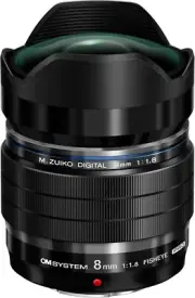 OM SYSTEM Fisheye Lens M.ZUIKO Digital ED 8mm F1.8 Fisheye PRO Micro Four Thirds